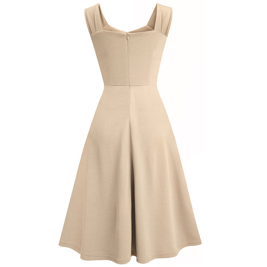 Женское облегающее платье, элегантное платье для дам, короткое платье А-силуэта с пышной юбкой.