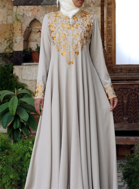 длинное платье с принтом