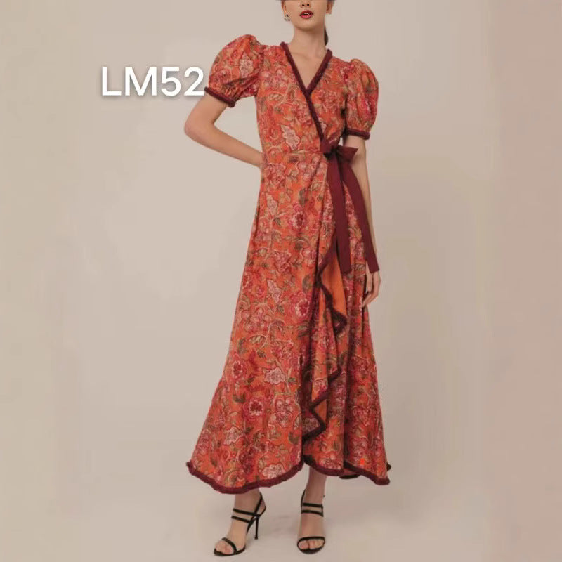 Women's Bohemian Dress Waist-tight