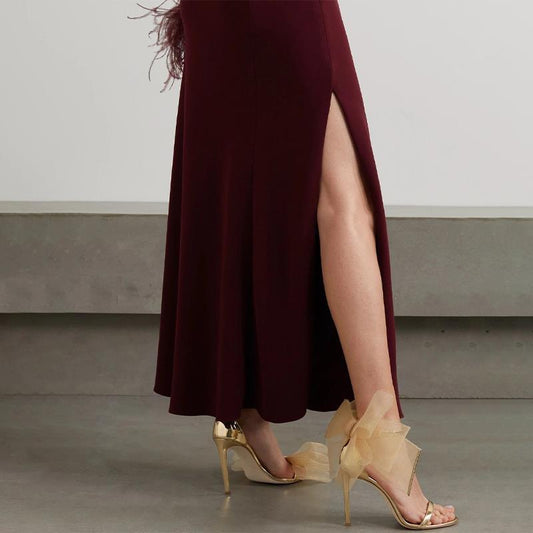 Асимметричные туфли-шпильки с открытым носком