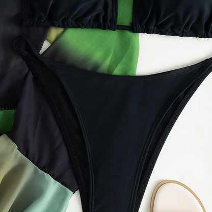 Женский летний купальник-бикини из трех частей