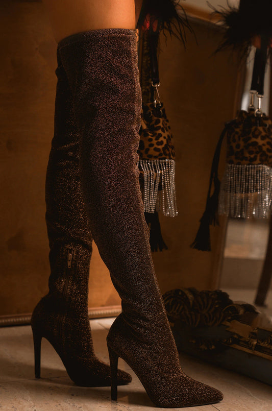 Leopard Print High Heel Side Zipper Women's Boots