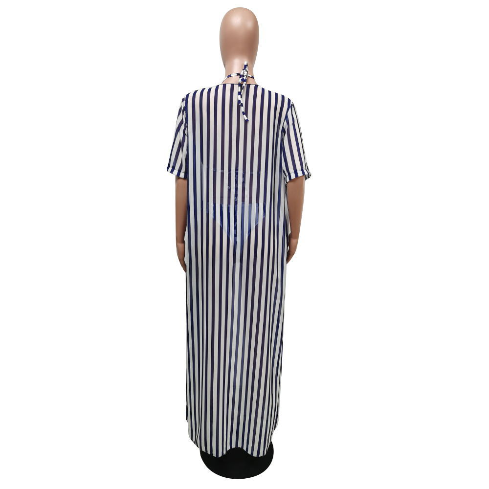 Купальник-бикини из трех частей с принтом