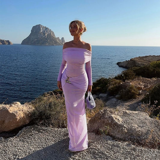 KOCHÉLLE® Velora Signature Sheer Off Shoulder Bodycon Dress