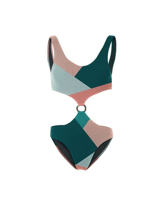 Бикини контрастного цвета, комплект из двух частей, прозрачная юбка из марли, купальник для отдыха.