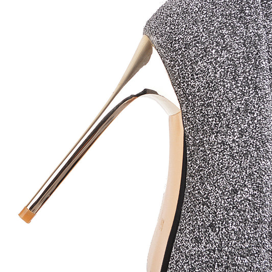 Супервысокие сапоги на каблуке больших размеров с леопардовым принтом, выше колена, женские.