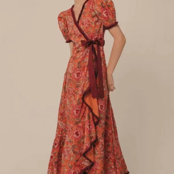 Women's Bohemian Dress Waist-tight