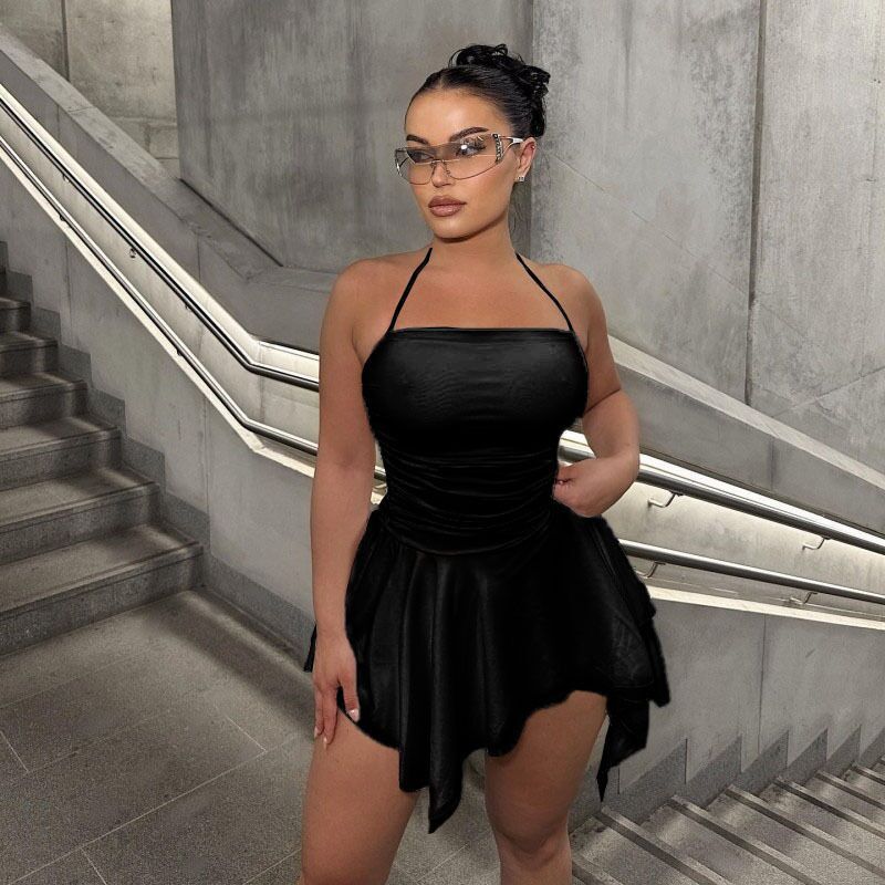 Короткое платье неправильной формы для женщин